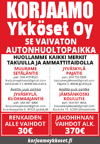 Korjaamo Ykköset Jyväskylä Jyväskylä